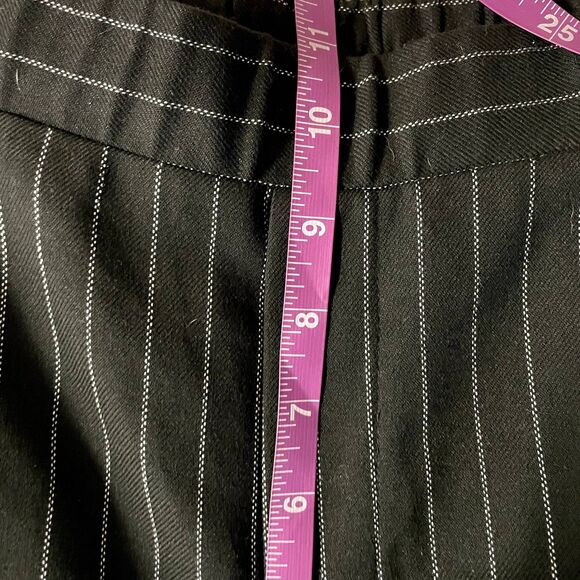 Forever 21 Black Striped High-Waisted Pants Size M NWT - Picture 5 of 11